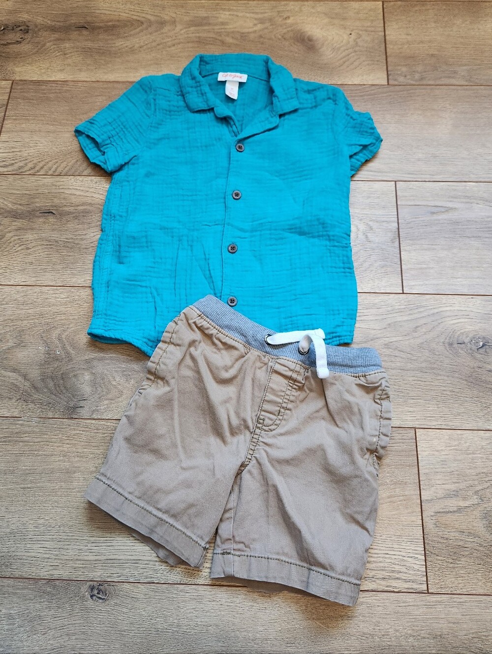 Boys 3t Button Up And Shorts Outfit
